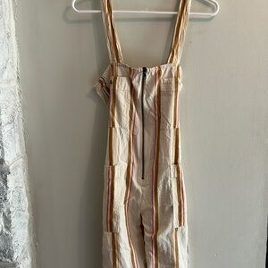 Billabong striped jumpsuit.